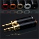 Eidolic - FAD - Universal 3.5mm TS connector - Black housing - channel indicator metal endcaps (sold as pair)