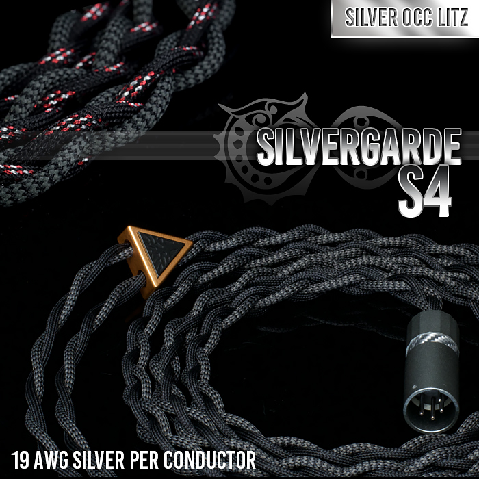 Silvergarde S4 - 4-wire (4 x 18.9awg) - Pure silver occ litz - PTL - Pure  Textile Layered 